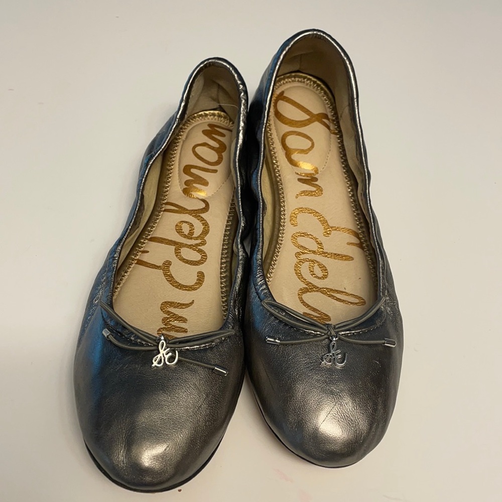 Sam Edelman “Felicia” Ballet Pewter Flats. Sz-9.